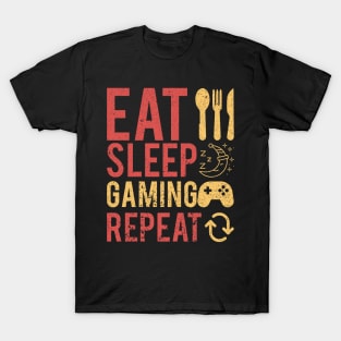 Eat Sleep Gaming Repeat T-Shirt